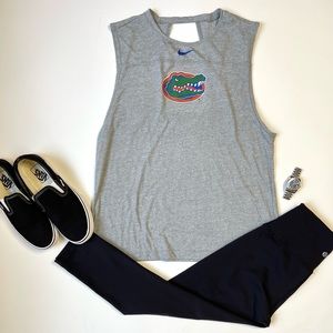 EUC University of Florida Nike Dri-Fit Tank With Back Opening Size XL